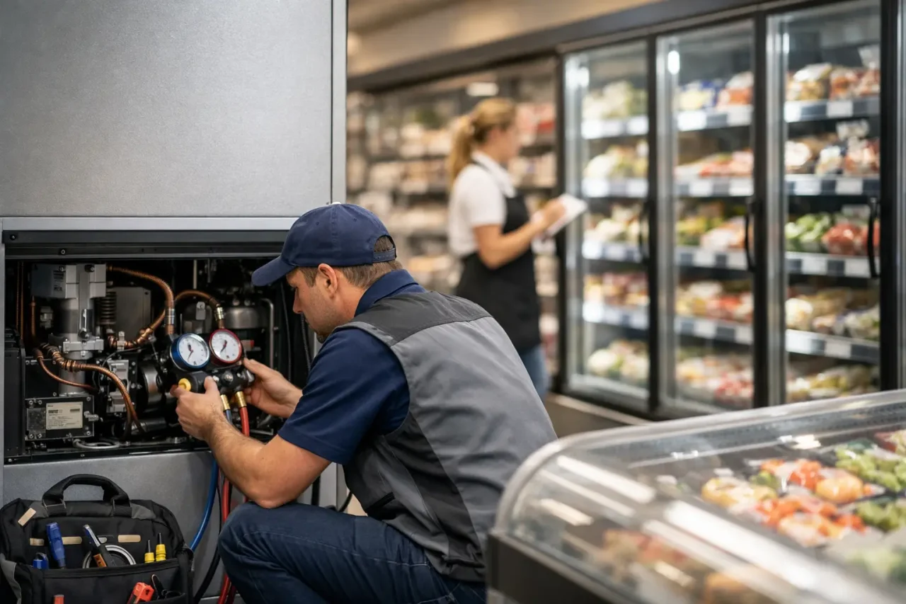 Održavanje hladnjača u supermarketu bez zastoja